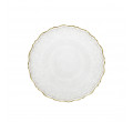 Dezertný tanier LISALA so zlatým okrajom 862057