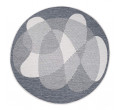 Oboustranný koberec DuoRug 5835 šedý kruh