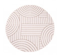 Oboustranný koberec DuoRug 5842 krémový kruh