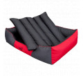 Pelíšek Comfort XL červený / šedý