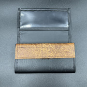Čašnícka peňaženka - Čierna - EKO koža ( koženka ) - suchý zips