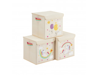 Dětské stohovatelné boxy na hračky RFB710W03 (3 ks)