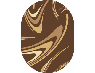 Koberec COFFEE ovál hnedý 