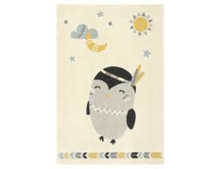 Dětský koberec Eldo 18401/62- Tučňáček indián, béžový / vícebarevný