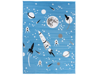 Detský koberec PINKY DE14A Space modrý