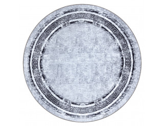 Koberec MIRO 51254.802 mramor / řecký, šedý / černý kruh