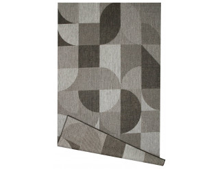 Šňůrkový oboustranný koberec Brussels 205498/11010 stříbrný / šedý / grafitový