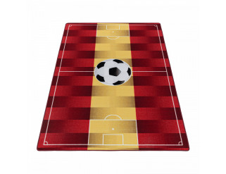 Detský protišmykový koberec Play ihrisko červeno žltý