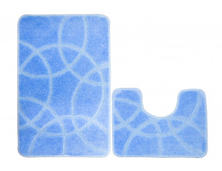 Sada koupelnových koberečků MONZA modrá