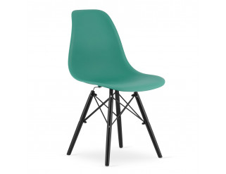 Set jídelních židlí OSAKA zelené (černé nohy) 4ks