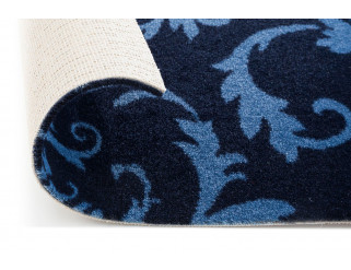 Metrážny koberec GRANDE BAROK modrý