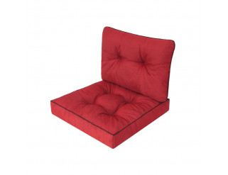 Polštář na ratanovou židli R3 EMMA TECH červený ekolen