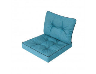 Polštář na ratanovou židli R1 EMMA TECH modrý ekolen