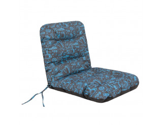 Polštář na lehátko/židle NATALIA coffee, modrý
