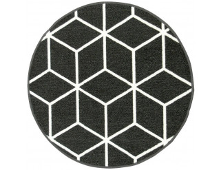 Protišmykový koberec Cubes 29 grafitový