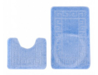 Sada koupelnových koberečků MONO 1030 modrý 5004 2PC řecký