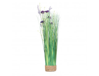 Umělá tráva POLLY s fialovými květy 882703 55 cm