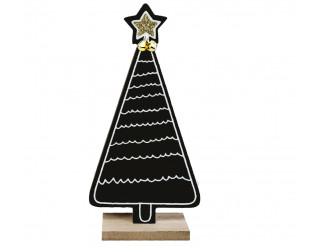 Vianočná dekorácia stromček KL-21X14 čierny
