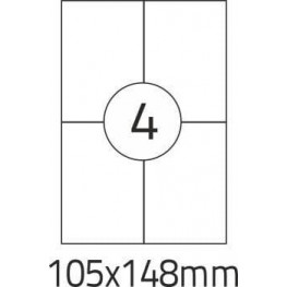 Samolepiace etikety, Adresné štítky 105x148 mm, 100ks