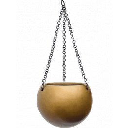 Gradient Hanging globe matt honey 24x19 cm