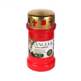 Náhrobná sviečka Angela červená 35h 148g