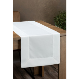 EUROFIRANY Behúň na stôl ALEKSA 40x200cm biely