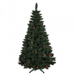 Vianočný stromček borovica klasická so šiškami De Lux 220cm