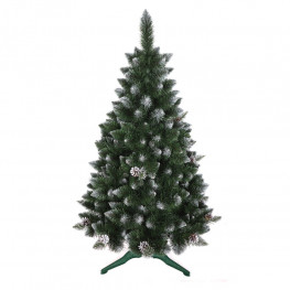 Vianočný stromček borovica strieborná so šiškami De Lux 150cm