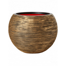 Capi Nature Rib NL Vase Ball Black Gold zlatý 62x48 cm