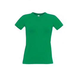 Női póló B&C - zöld
