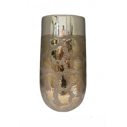 Glamour zlatá váza 12x26,5 cm