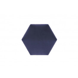 STEGU Čalúnený nástenný panel Mollis Hexago ME15 17x17 cm modrý