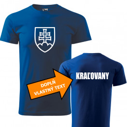 Pánske tričko s potlačou slovenského erbu - rôzne farby