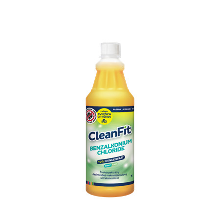 CleanFit BENZALKONIUM CHLORIDE 100x koncentrát s vôňou citrónov