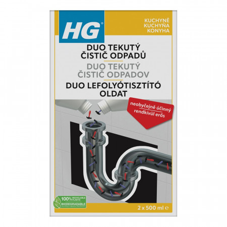 HG343 tekutý duo čistič odpadov