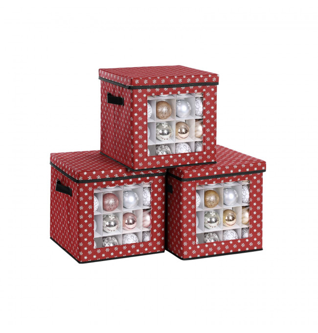 Set úložných boxov na Vianočné gule RFB029R01 (3 ks)