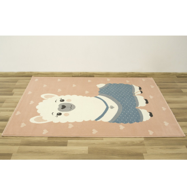 Detský koberec Luna Kids 534213/95855 flamin Lama, ružový