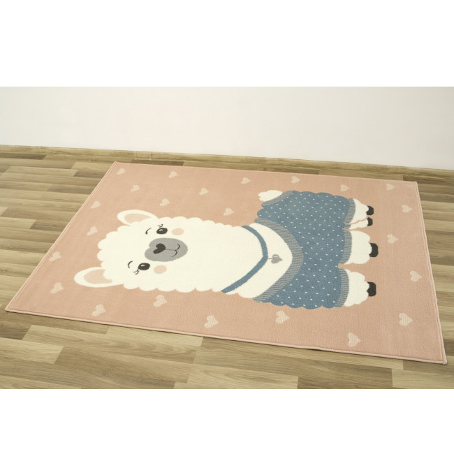 Dětský koberec Luna Kids 534213/95855 flamin Lama, růžový