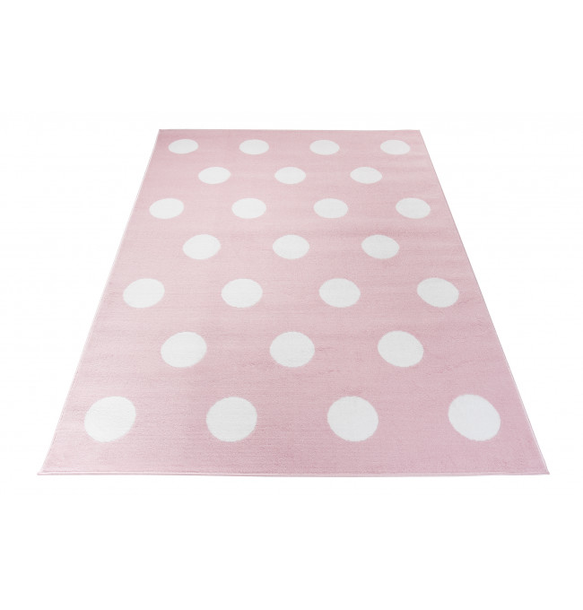 Dětský koberec PINKY Z235A White Dots růžový