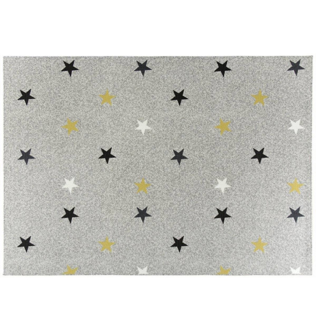 Dětský koberec Stars 09 Mix hvězdičky šedý / vícebarevný