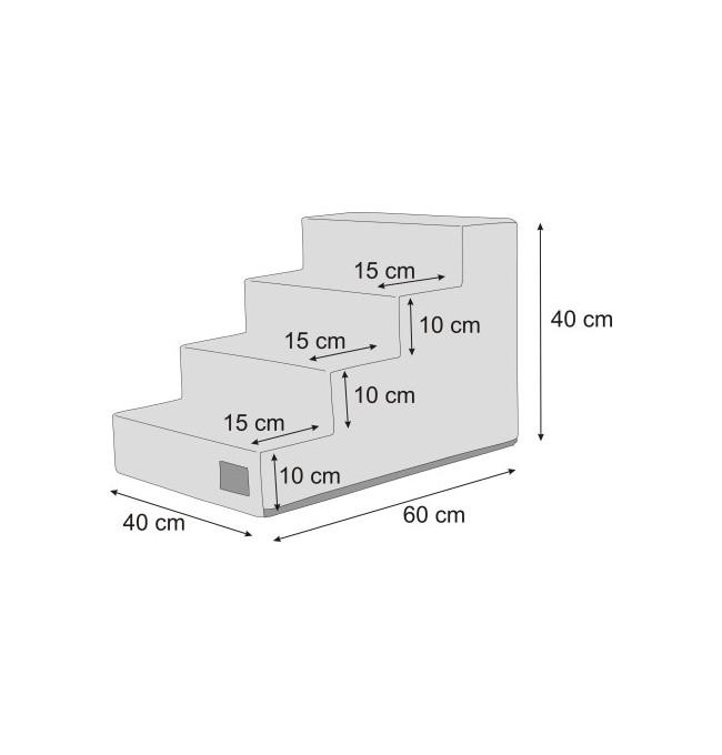 Velké schody INARI granátové