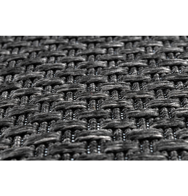 Šnúrkový koberec / behúň SIZAL TIMO 6272 outdoor čierny 