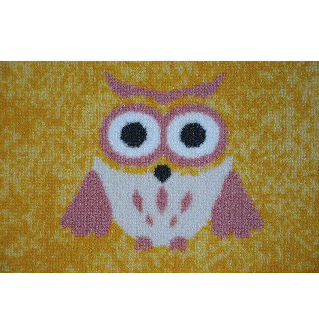 Dětský koberec OWLS sovičky žlutý