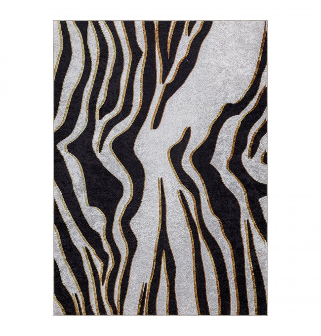 Koberec MIRO 52002.807 zebra, krémový / černý