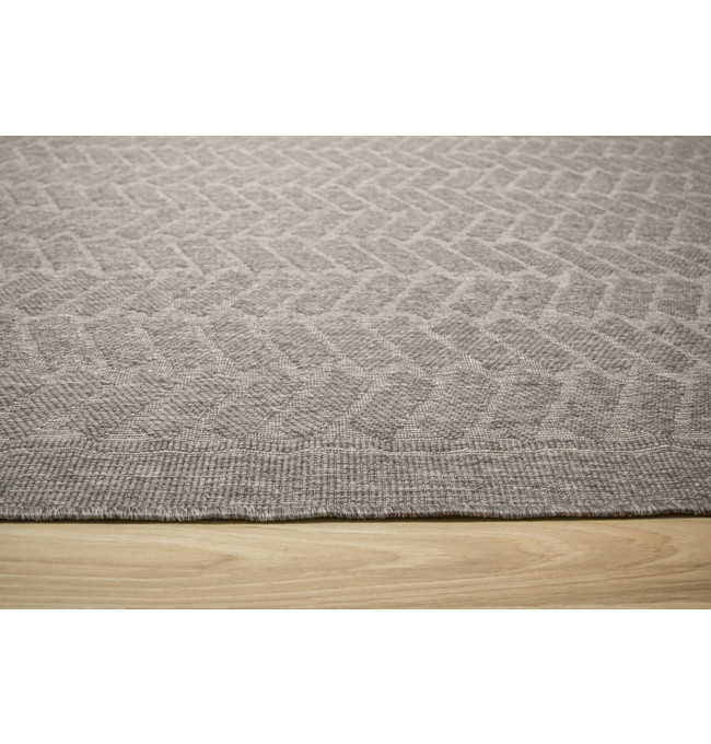 Šňůrkový oboustranný koberec Brussels 205855/10010 cihly, šedý / krémový