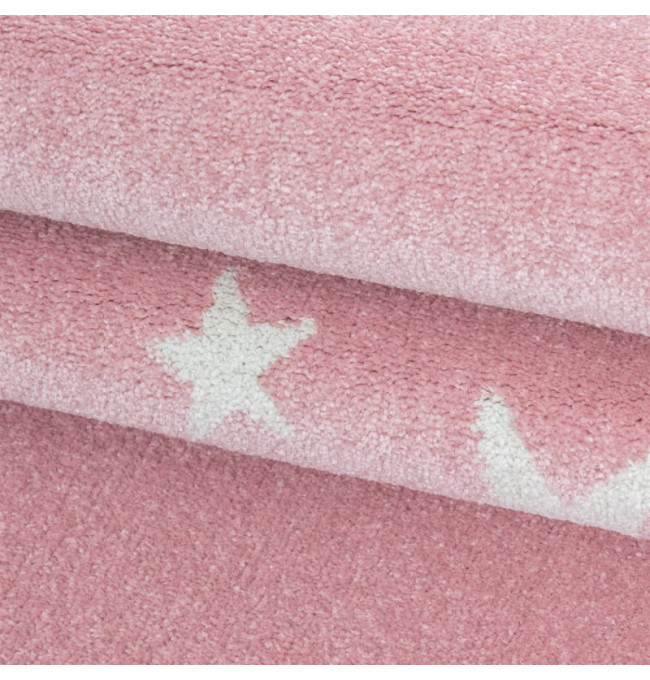 Dětský koberec Bambi hvězda růžový