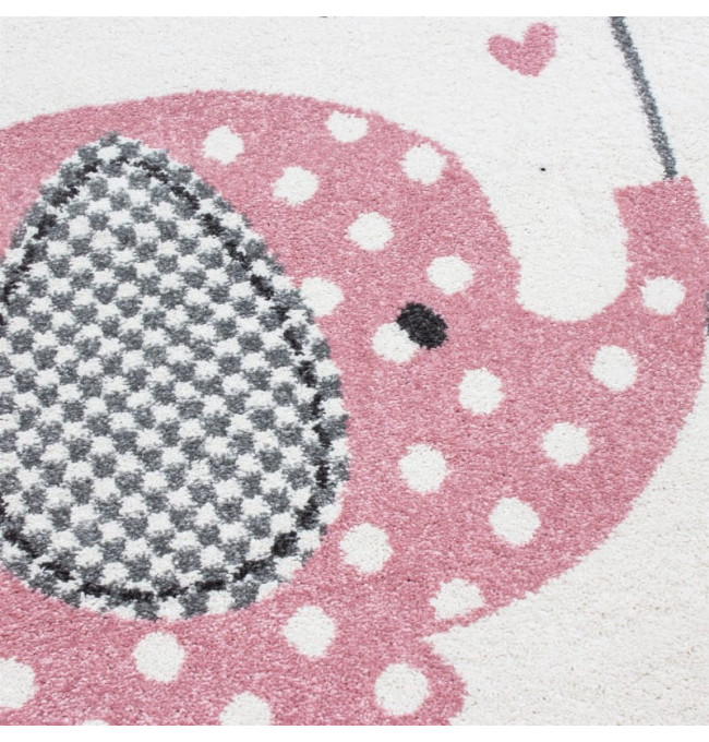 Dětský koberec Sloník růžový