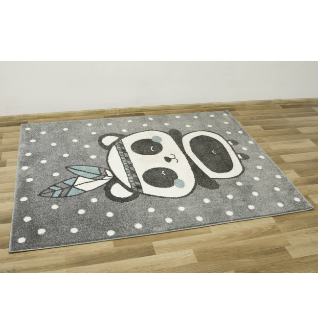 Dětský koberec Lima 9371A šedý/tyrkysový