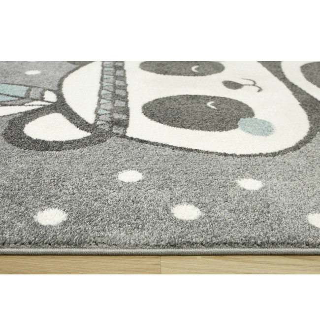 Detský koberec Lima 9371A sivý/tyrkysový
