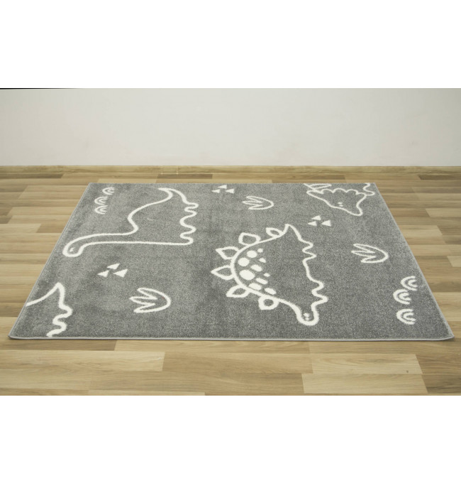 Dětský koberec Lima C879A šedý/krémový
